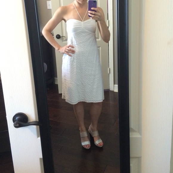 Ann Taylor LOFT white summer sun dress