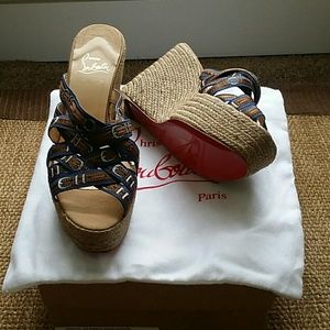 Christian Louboutin Crepon 100 Ribbon Sandals