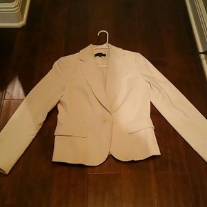Winter white velvet blazer