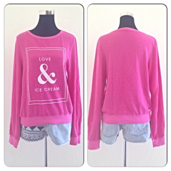 HP9/29💥Wildfox Love&Ice Cream Sweatshirt FINAL⬇️ - Picture 2 of 4