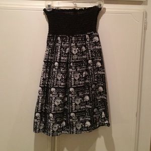 Strapless metal mulisha dress