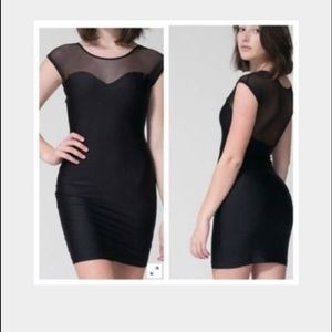 American apparel bodycon dress with mesh WORN ONCE