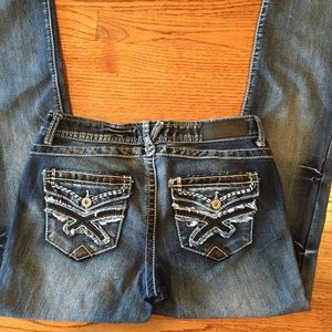 Twentyone Black slim boot cut jeans size 7/8