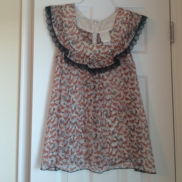 Anna Sui for Anthropologie Sleeveless Top