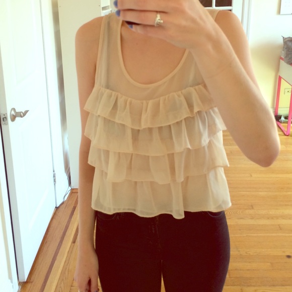 Ruffle tank top