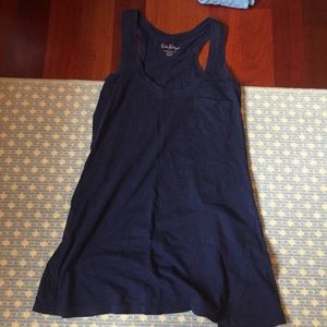 Lily Pulitzer flowy navy blue tank top