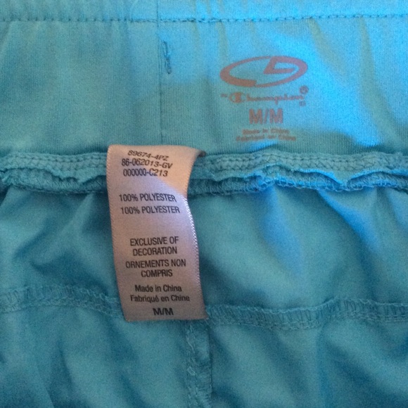 Turquoise Champion Shorts sz M - Picture 3 of 3