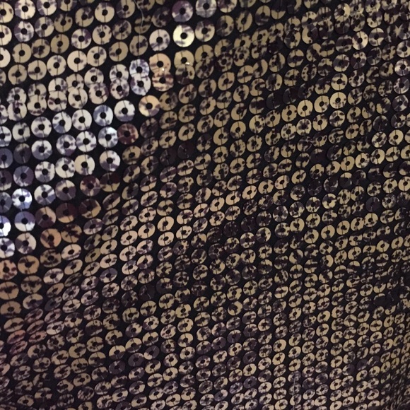 Black Dress with Gold Sequins - Picture 3 of 4