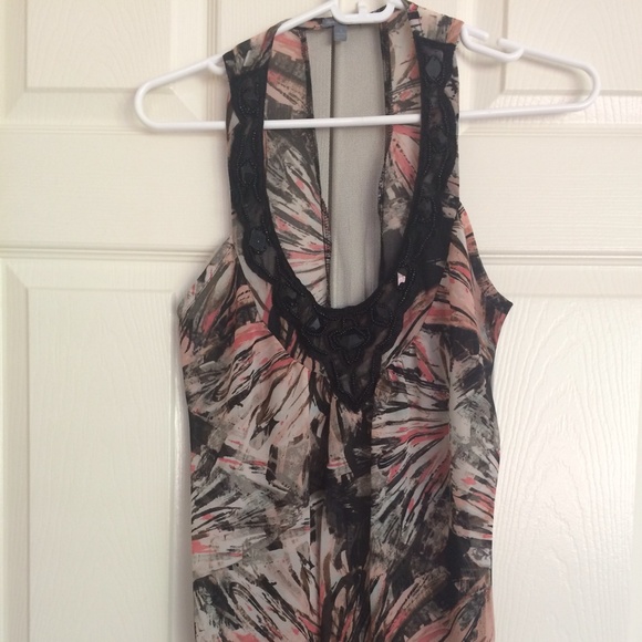 Sheer floral tank
