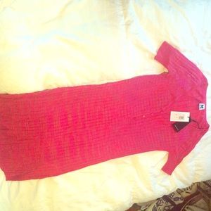 Pink knit Missoni dress, never work