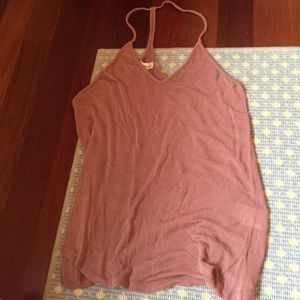 Racer back pinkish/purplish tank