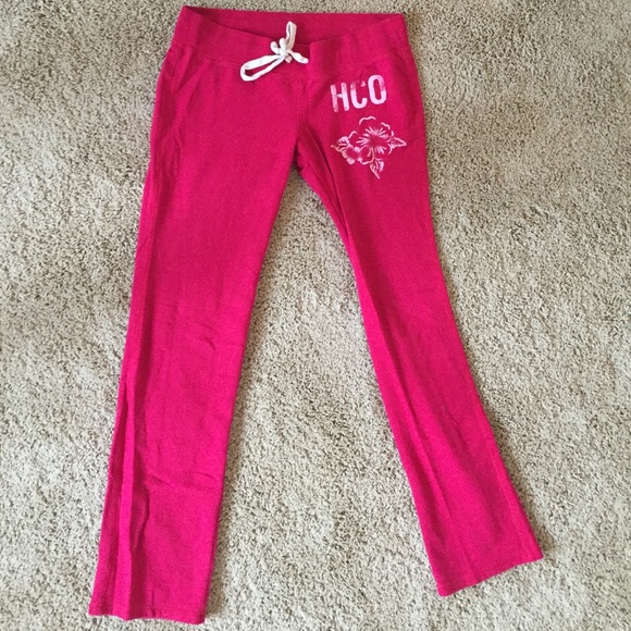 Hollister pink sweat pants