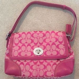 Pink coach purse
