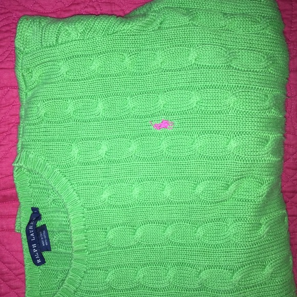 Green Ralph Lauren women's sweater