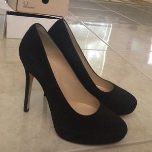 Brand new All saints black suede heels. Fit 6-6.5