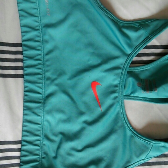 Turquoise Nikes Sports Bra