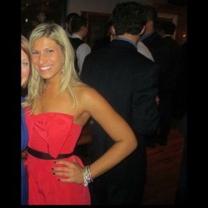 ⬇️BCBG red cocktail dress