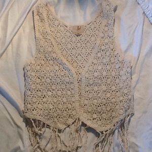 Brand new fringe lost vest