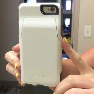 White commuter wallet otter box, iphone 6
