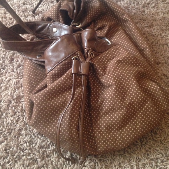 Charlotte Russe Brown Polka Dot Purse - Picture 3 of 4