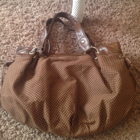 Charlotte Russe Brown Polka Dot Purse - Picture 4 of 4