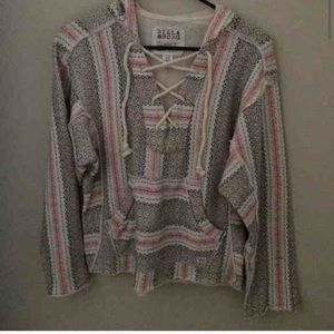 BUNDLE striped crop top and billabong hoodie