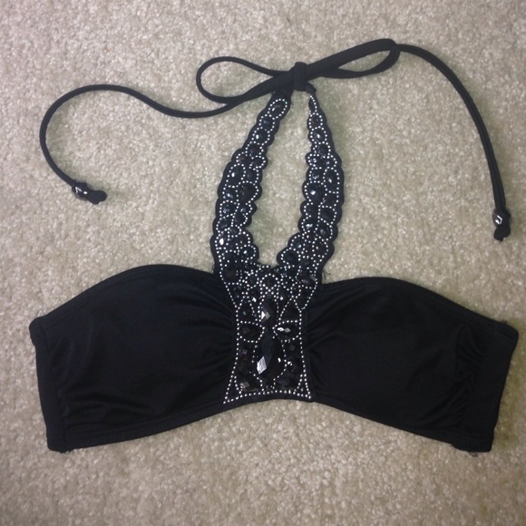 Halter Tie Bandeau swimsuit