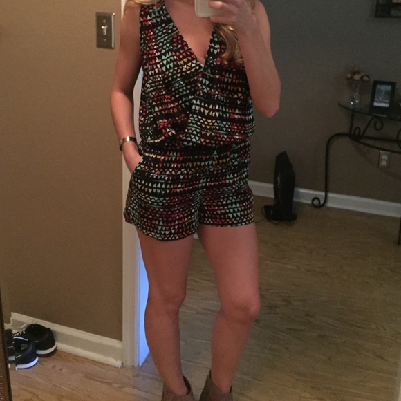 BCBGMaxAzria Southwestern Romper