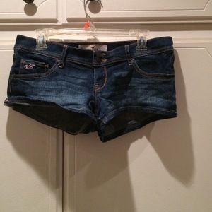 Dark wash shorts