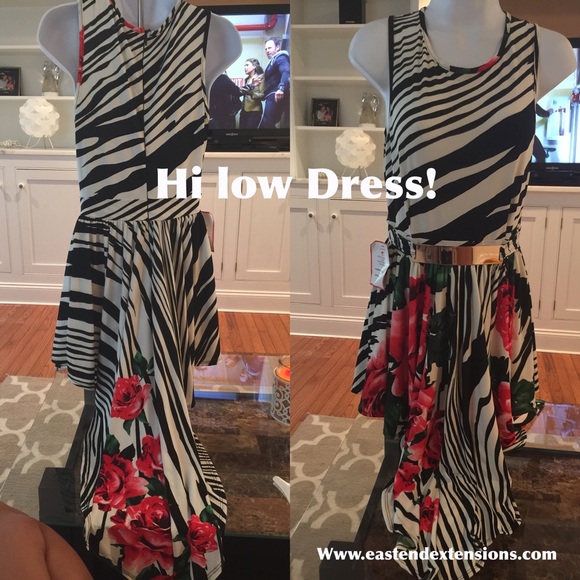 Dresses & Skirts - NWT. FLORAL HI LOW DRESS/TOP