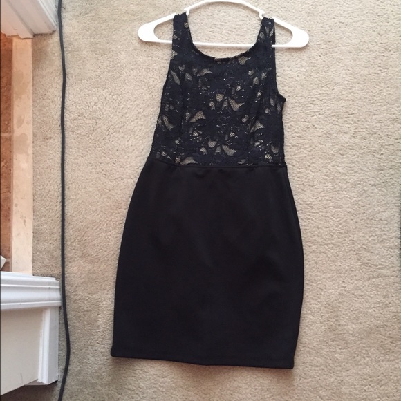 Backless black dress in perfect condition