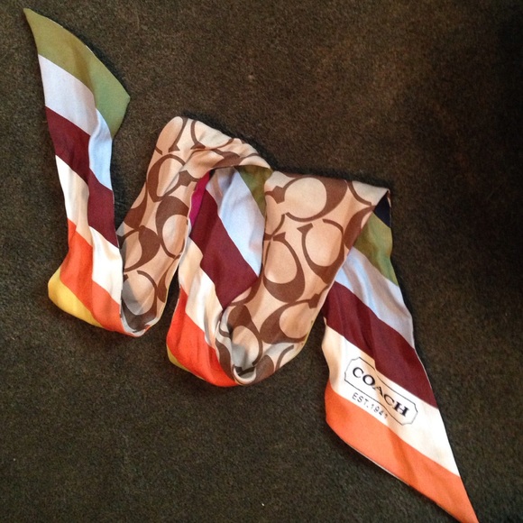 Coach Silk Scarf - Picture 2 of 2