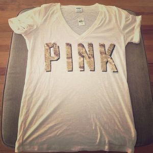 PINK sequin t-shirt