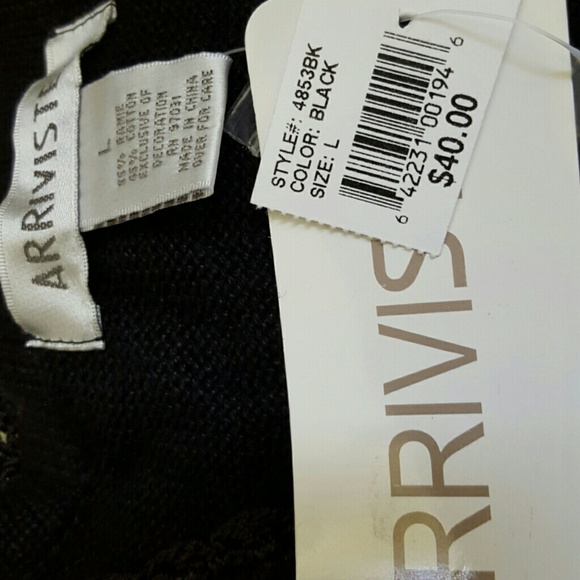 Fun for the holidays...embroidered flower sweater - Picture 4 of 4