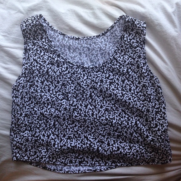 Printed Rayon Loose Crop Top