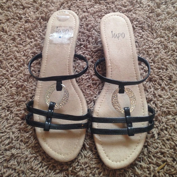 Black Heeled Sandals - Picture 1 of 4