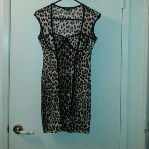 Sexy leopard dress