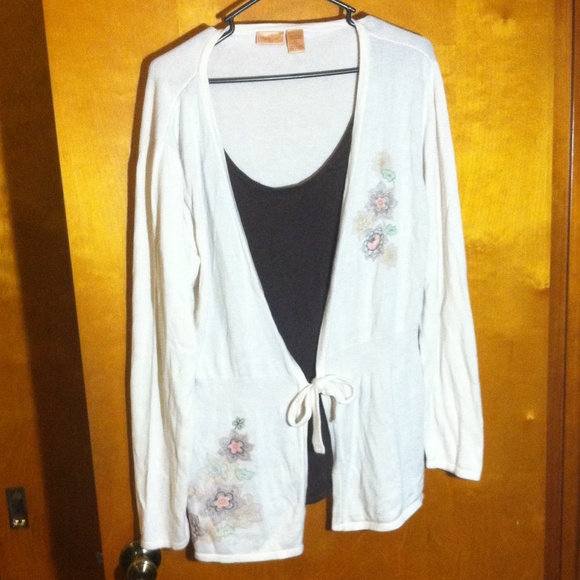 Cream and brown North Crest XL one piece sweater