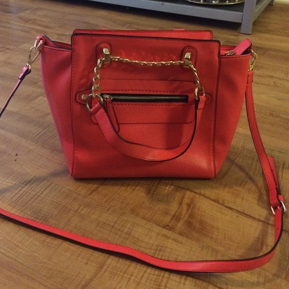 NEW Charming Charlie coral purse and satchel