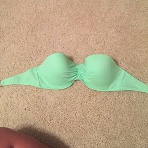 Green Victoria's Secret strapless top