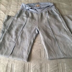 Chambray Wide Leg Pants