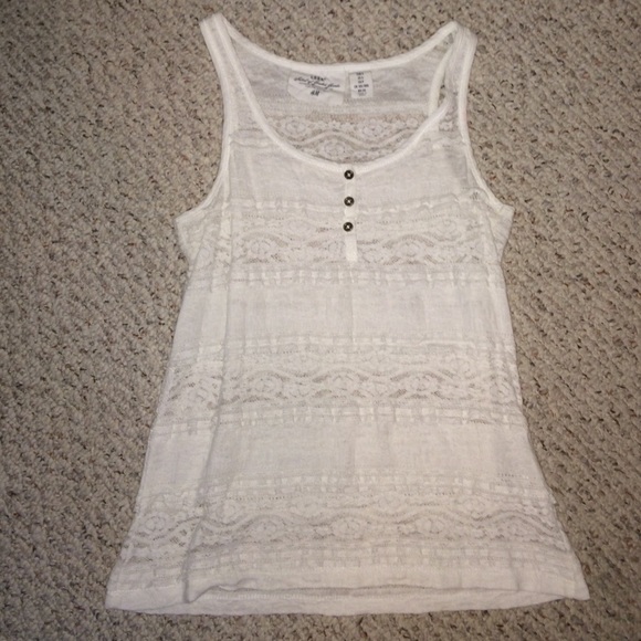 BUNDLE lace tank top H&M and flowy black top