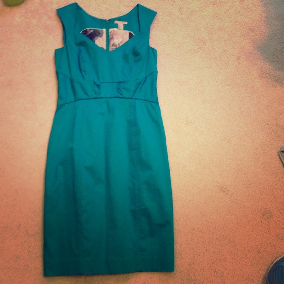 Teal H&M dress