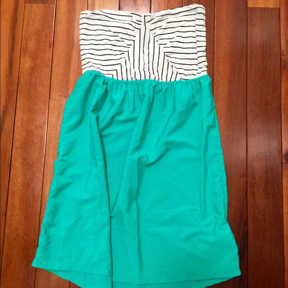 Bright Strapless Dress!!