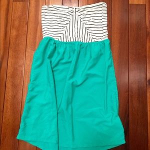 Bright Strapless Dress!!