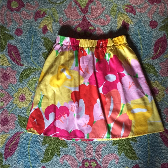 Lilly Pulitzer Floral Skirt, Size XS
