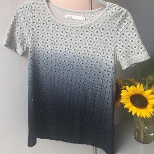 Ombré Madewell shirt. Blue and gray. Size XS.