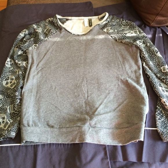 Adidas Neo sweatshirt with skull sleeves
