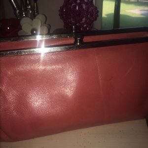 Hot pink HOBO wallet