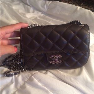 Small Brown Quilted Handbag